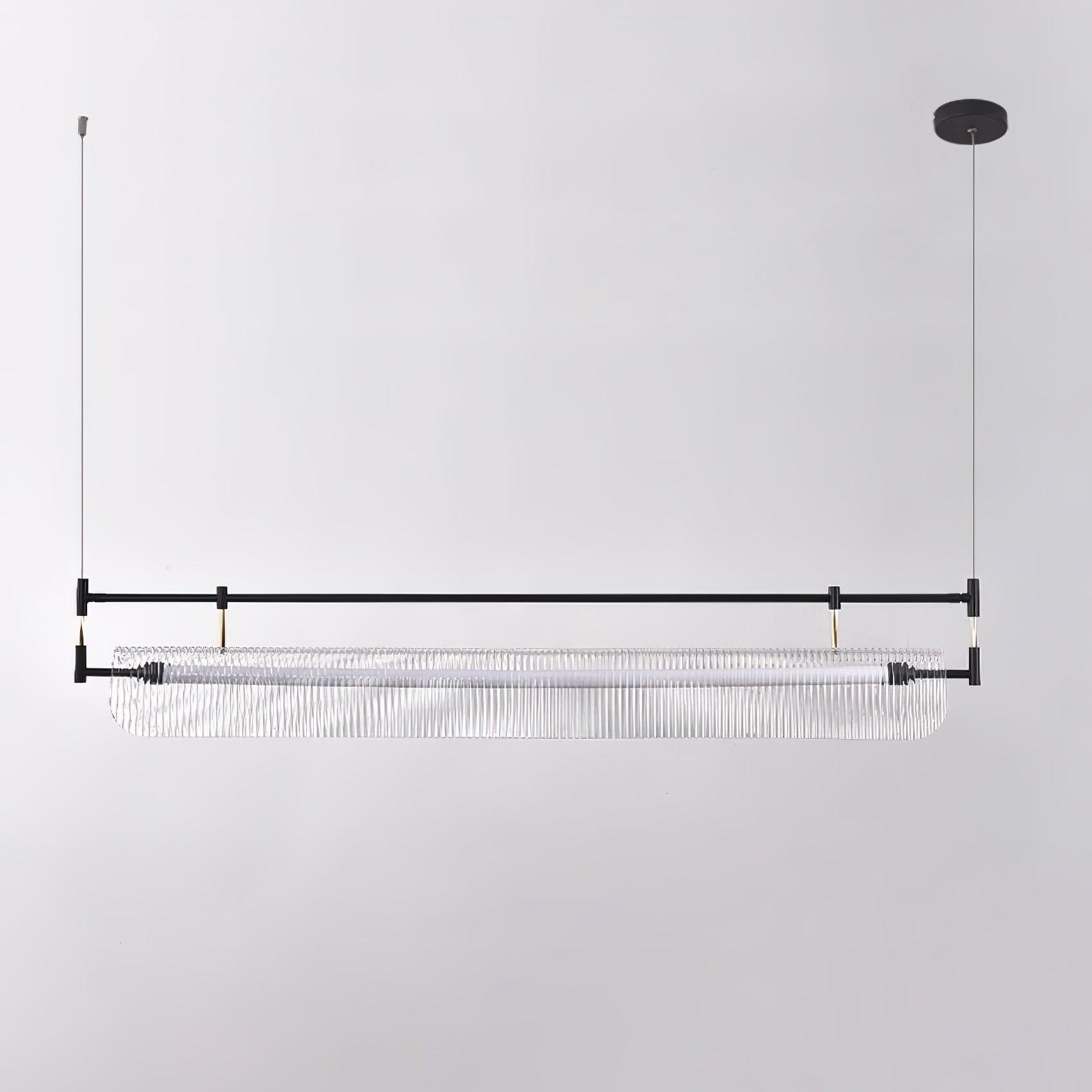 Modern Geometric Linear Strip LED Pendant Light for Dining Room Kitchen Island