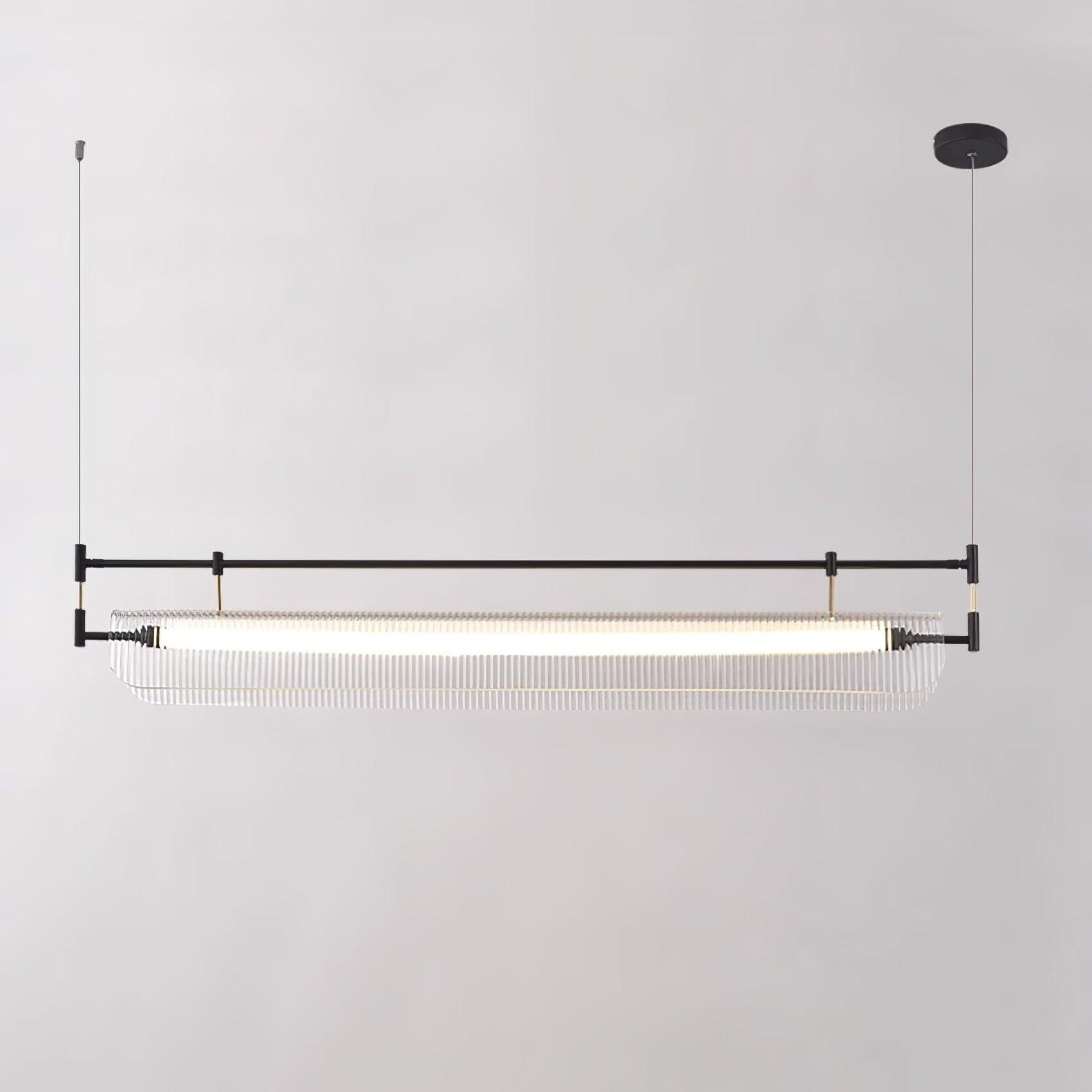 Modern Geometric Linear Strip LED Pendant Light for Dining Room Kitchen Island