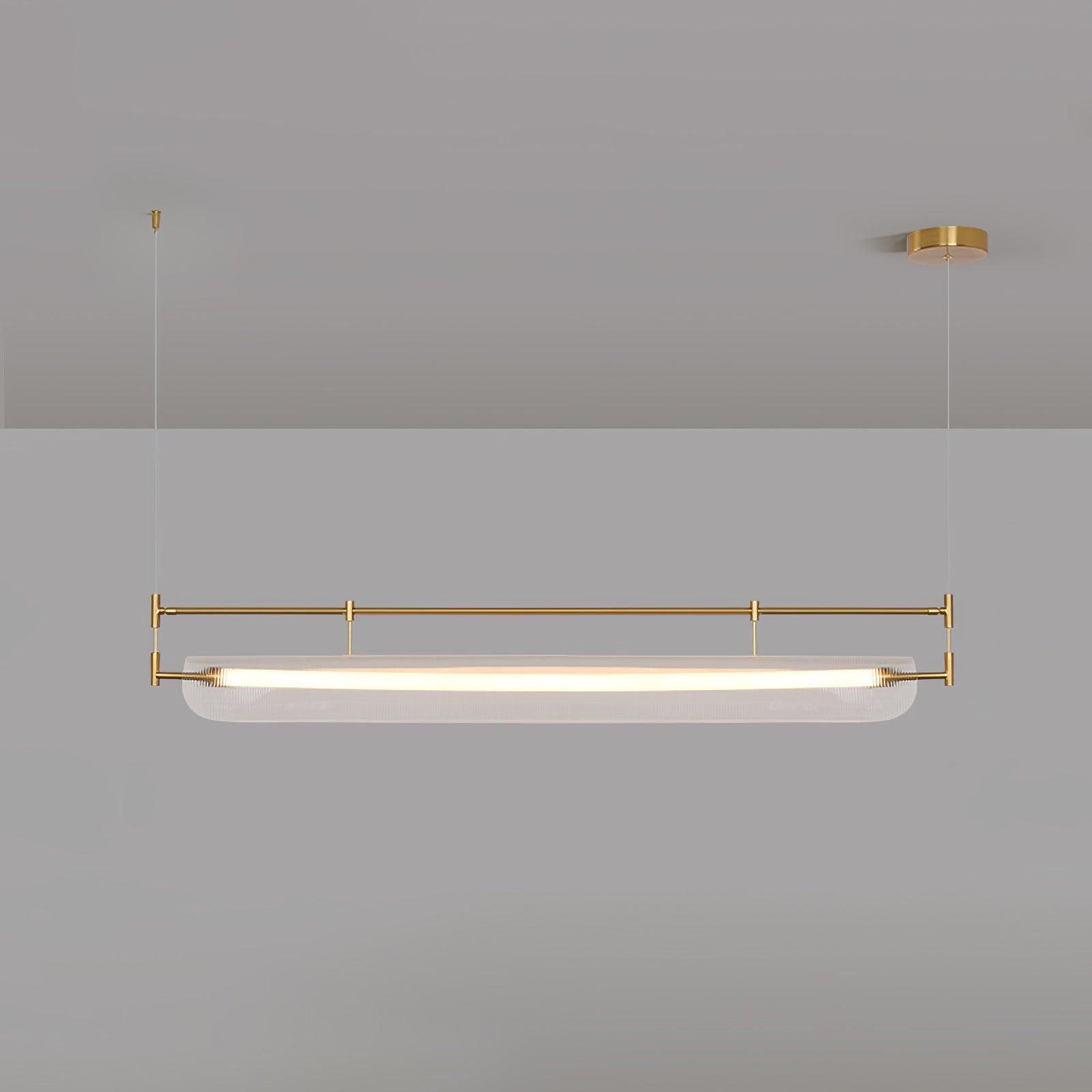 Modern Geometric Linear Strip LED Pendant Light for Dining Room Kitchen Island