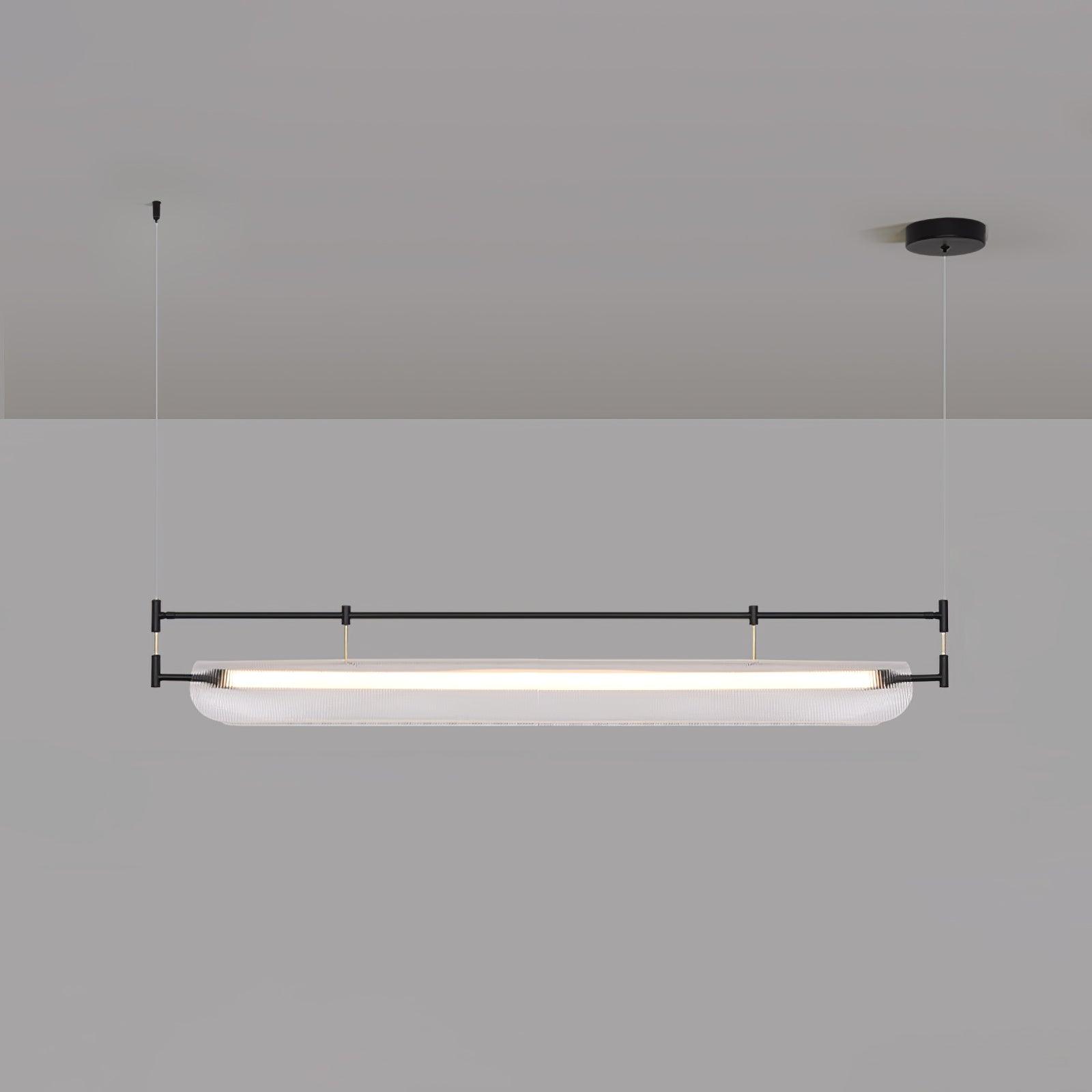 Modern Geometric Linear Strip LED Pendant Light for Dining Room Kitchen Island