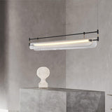 Modern Geometric Linear Strip LED Pendant Light for Dining Room Kitchen Island
