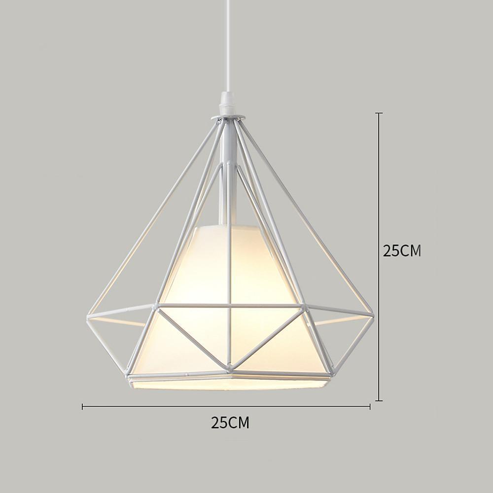 Modern Geometric Metal Cage LED Pendant Light for Kitchen Island and Dining Room Lighting