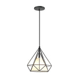Modern Geometric Metal Cage LED Pendant Light for Kitchen Island and Dining Room Lighting