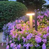 Modern Geometric Outdoor Landscape LED Path Light Waterproof Aluminum Bollard Lamp