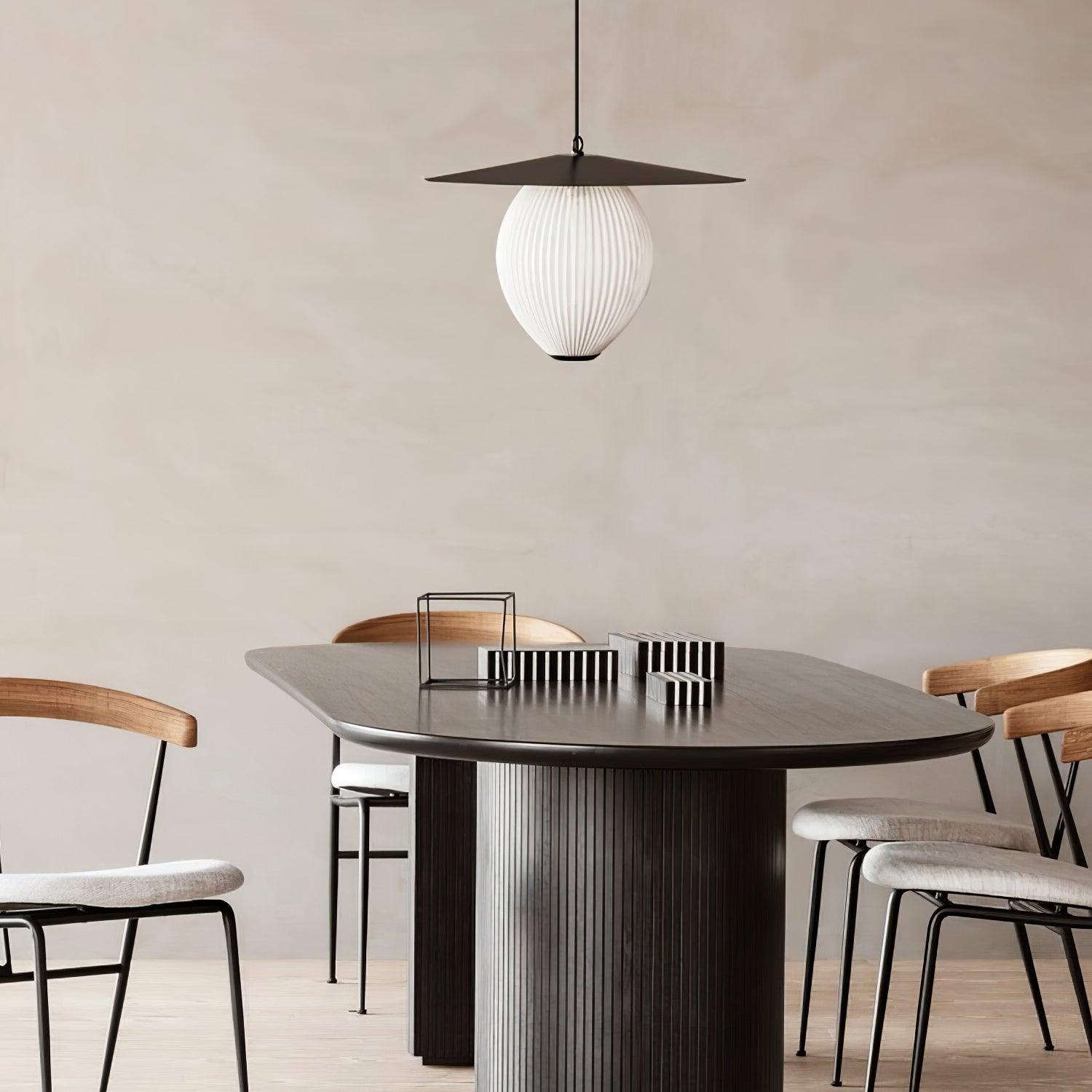 Modern Geometric Perforated Metal Satellite Pendant Lamp for Kitchen Island and Dining Areas