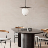 Modern Geometric Perforated Metal Satellite Pendant Lamp for Kitchen Island and Dining Areas