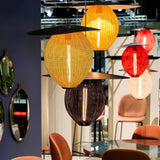 Modern Geometric Perforated Metal Satellite Pendant Lamp for Kitchen Island and Dining Areas