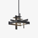 Modern Geometric Planar LED Pendant Light Minimalist Iron Ceiling Hanging Lamp
