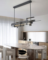 Modern Geometric Planar LED Pendant Light Minimalist Iron Ceiling Hanging Lamp