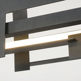 Modern Geometric Planar LED Pendant Light Minimalist Iron Ceiling Hanging Lamp