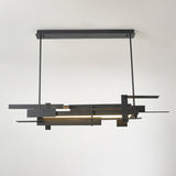Modern Geometric Planar LED Pendant Light Minimalist Iron Ceiling Hanging Lamp
