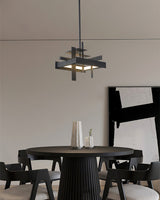 Modern Geometric Planar LED Pendant Light Minimalist Iron Ceiling Hanging Lamp