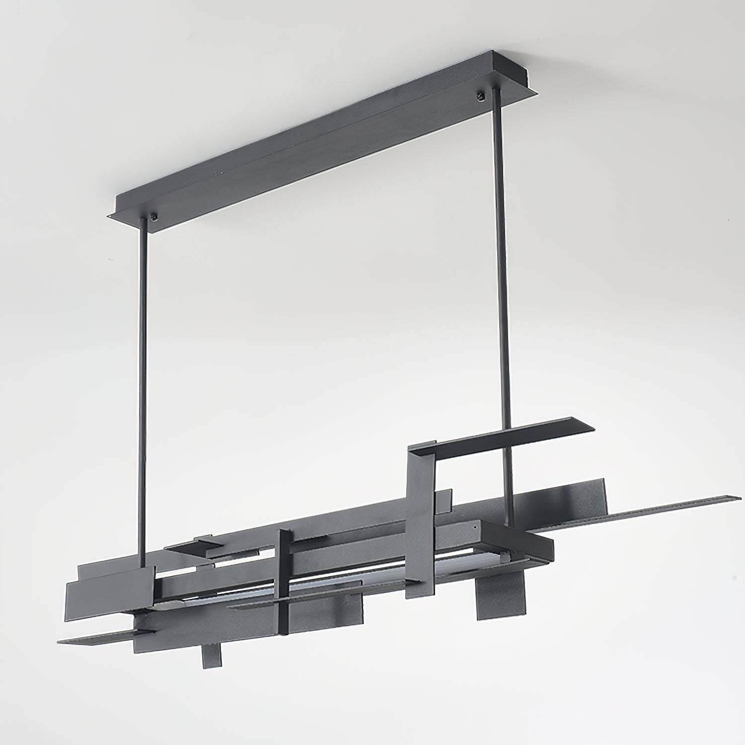 Modern Geometric Planar LED Pendant Light Minimalist Iron Ceiling Hanging Lamp