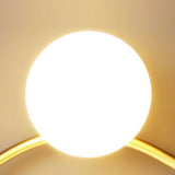 Modern Geometric Round LED Metal Wall Clock with Pendant Battery Powered Hanging Timepiece