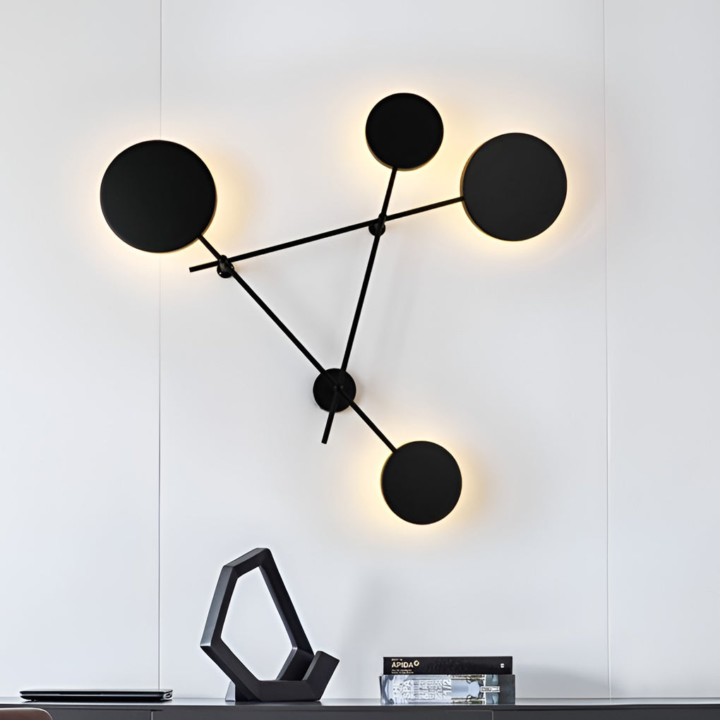 Modern Geometric Round LED Wall Sconce Nordic Minimalist Interior Lighting Fixture for Home