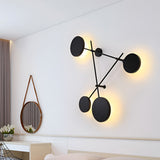 Modern Geometric Round LED Wall Sconce Nordic Minimalist Interior Lighting Fixture for Home