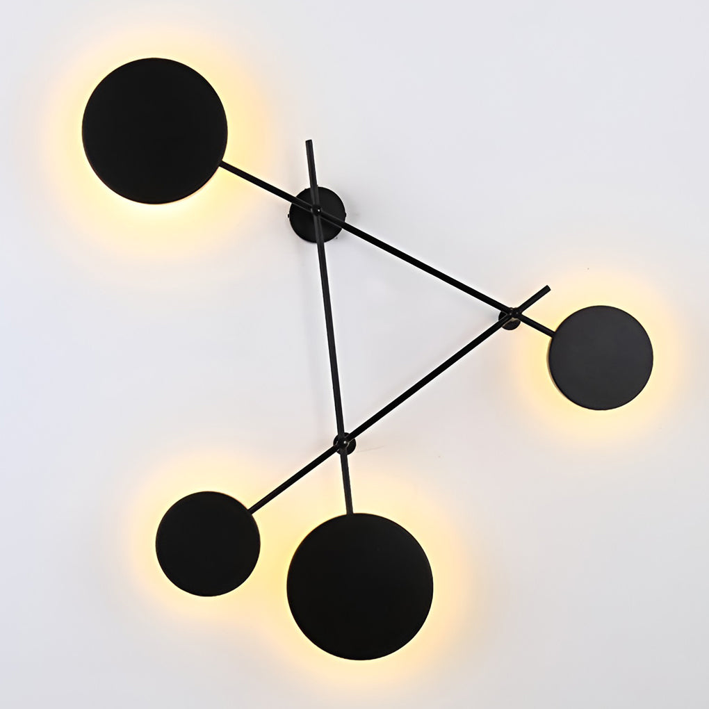 Modern Geometric Round LED Wall Sconce Nordic Minimalist Interior Lighting Fixture for Home