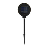 Modern Geometric Solar LED Outdoor Garden Pathway Lighting Waterproof Black Landscape Lamp