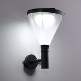 Modern Geometric Solar Powered Outdoor Wall Sconce Waterproof LED Porch Light for Garden Villa