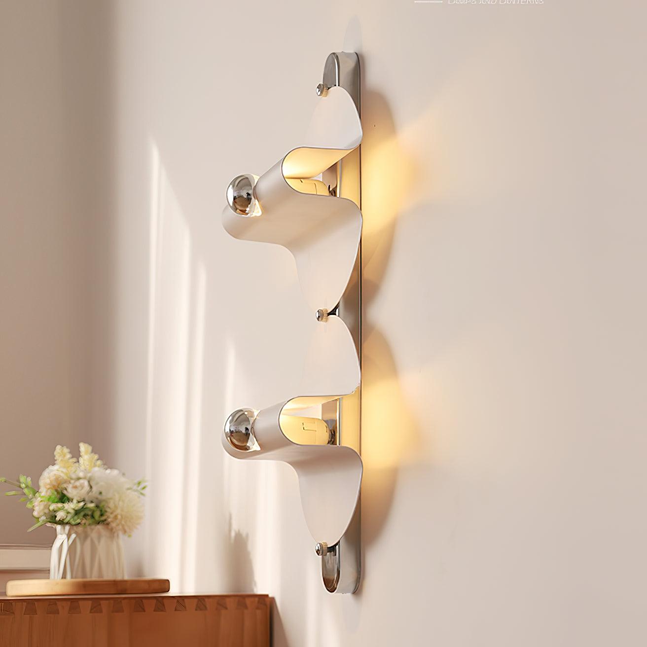 Modern Geometric Space Wall Sconce Chrome Indoor Lighting for Bedroom and Hallway