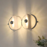 Modern Geometric Space Wall Sconce Chrome Indoor Lighting for Bedroom and Hallway
