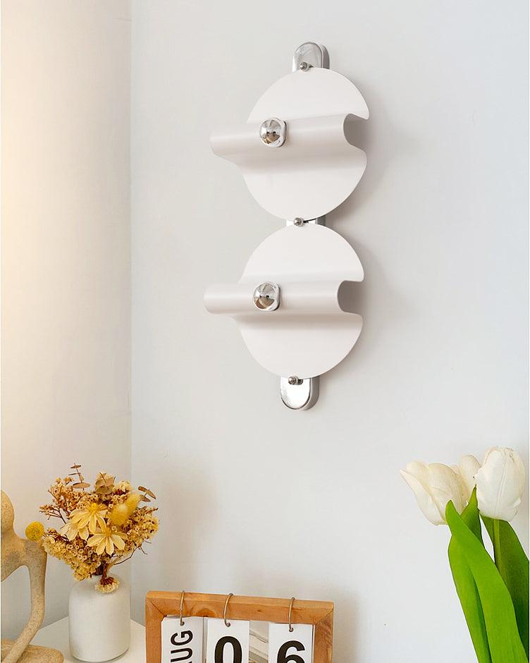 Modern Geometric Space Wall Sconce Chrome Indoor Lighting for Bedroom and Hallway