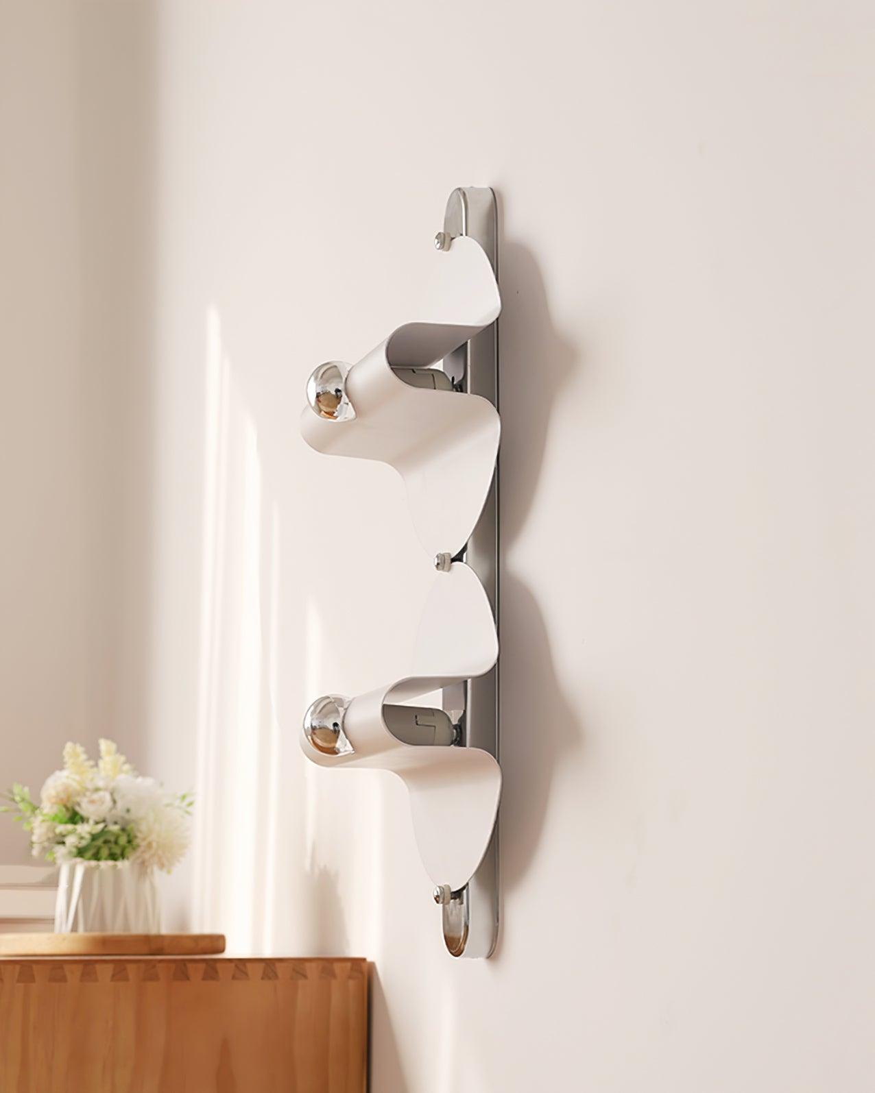 Modern Geometric Space Wall Sconce Chrome Indoor Lighting for Bedroom and Hallway