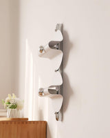 Modern Geometric Space Wall Sconce Chrome Indoor Lighting for Bedroom and Hallway