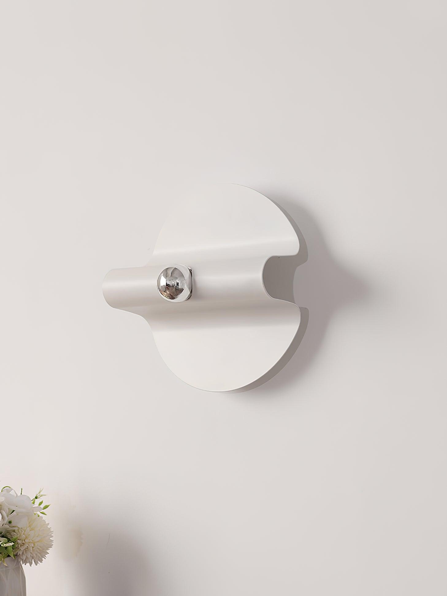 Modern Geometric Space Wall Sconce Chrome Indoor Lighting for Bedroom and Hallway