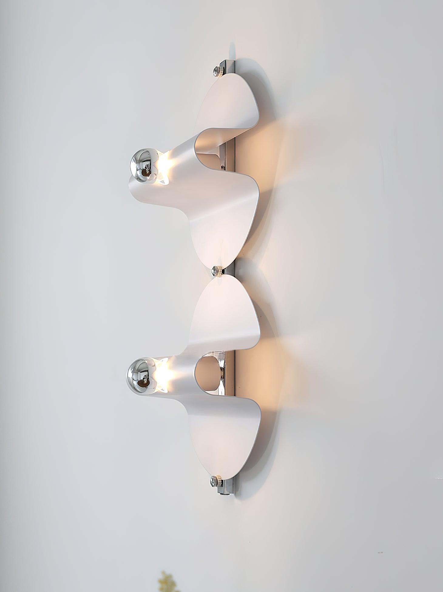Modern Geometric Space Wall Sconce Chrome Indoor Lighting for Bedroom and Hallway