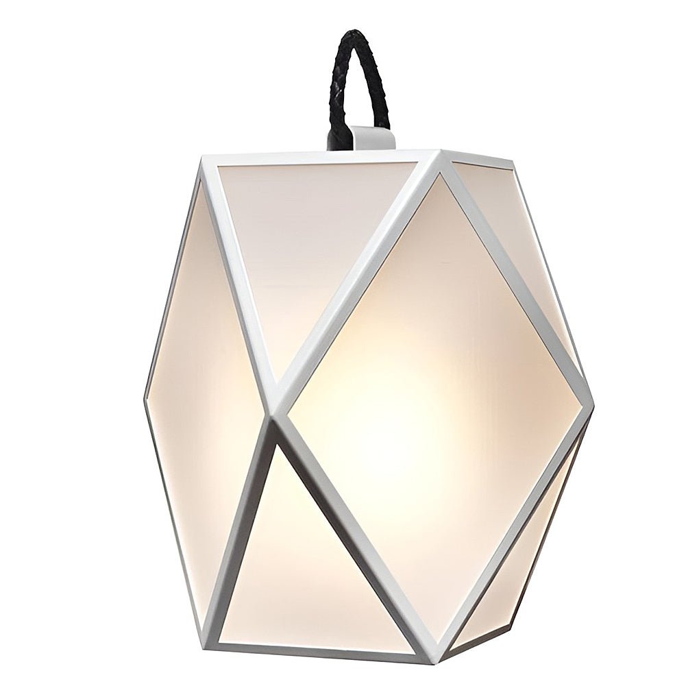 Modern Geometric Stainless Steel Outdoor Pillar Light LED Post Lantern for Path and Garden