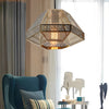 Modern Geometric Stainless Steel Pendant Light Electroplated Nordic Ceiling Lamp for Living Room Dining