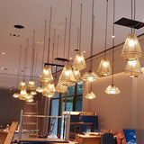 Modern Geometric Stainless Steel Pendant Light Electroplated Nordic Ceiling Lamp for Living Room Dining