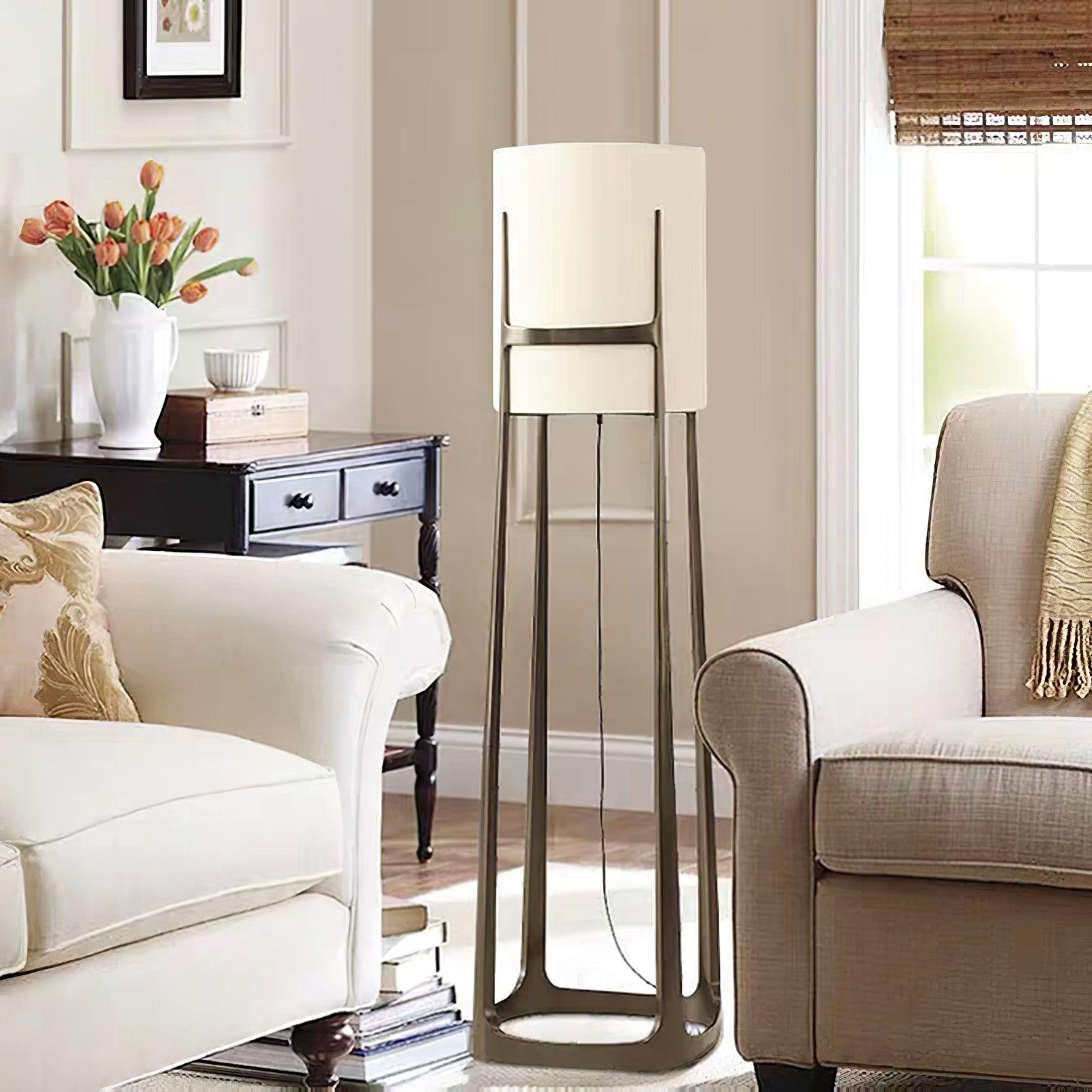 modern-geometric-standing-lamp-with-white-fabric-shade-in-brushed-bronze-finish
