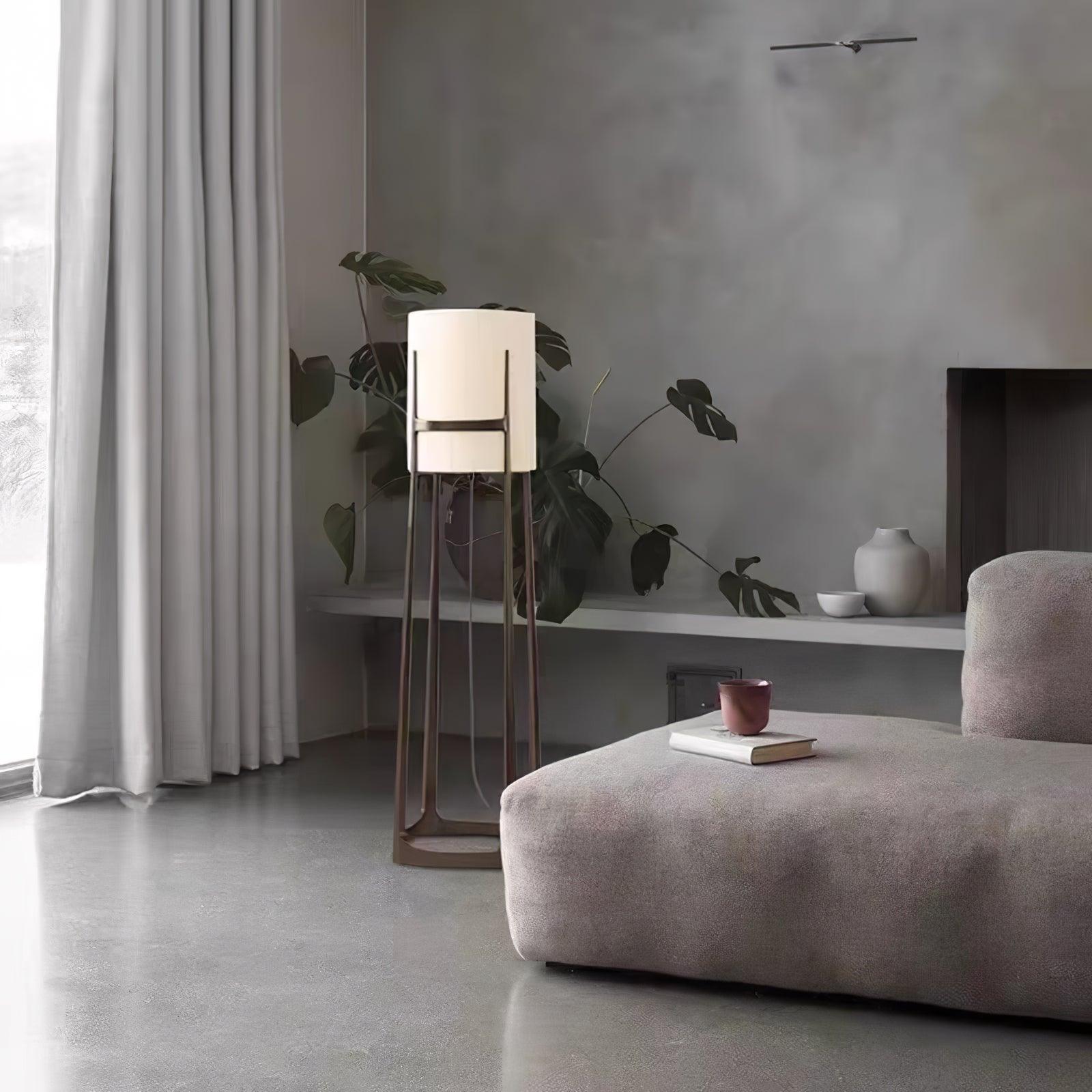 modern-geometric-standing-lamp-with-white-fabric-shade-in-brushed-bronze-finish