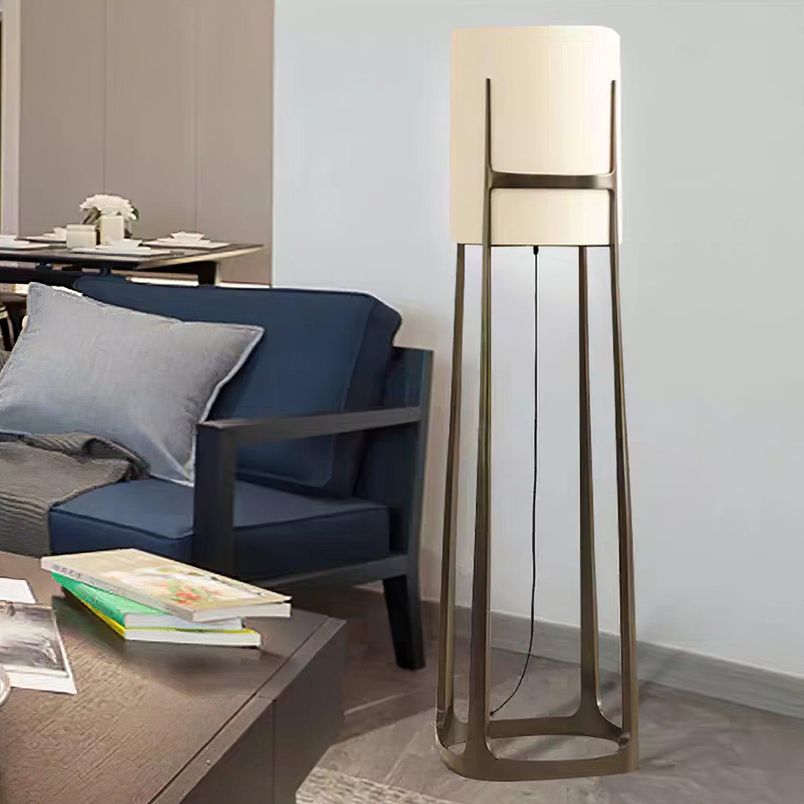 modern-geometric-standing-lamp-with-white-fabric-shade-in-brushed-bronze-finish