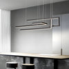Modern Geometric Strip LED Chandelier Dimmable Nordic Dining Room Hanging Light Fixture