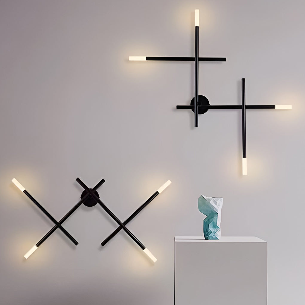 Modern Geometric Strip LED Wall Lamp Contemporary Minimalist Sconce Lighting