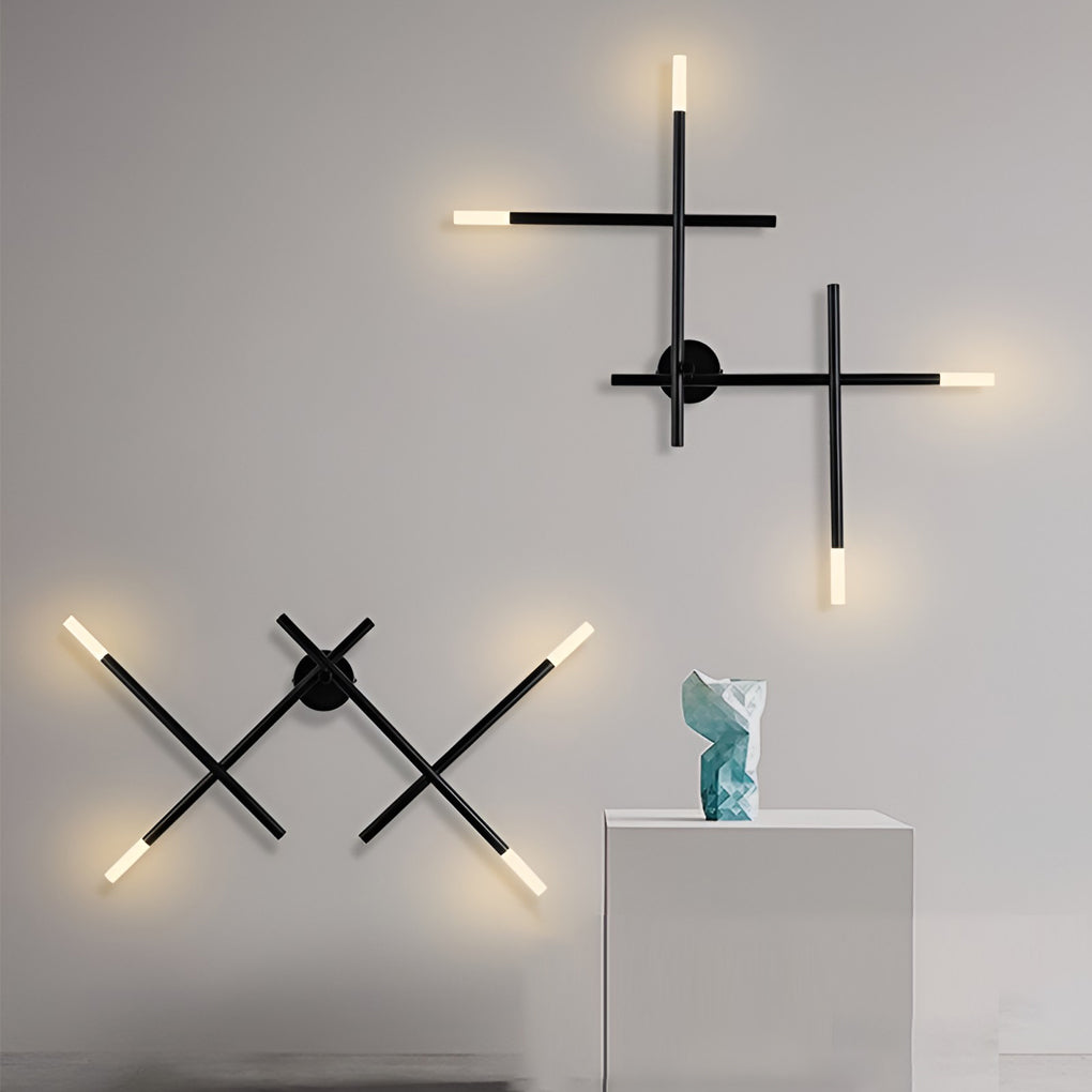 Modern Geometric Strip LED Wall Lamp Contemporary Minimalist Sconce Lighting