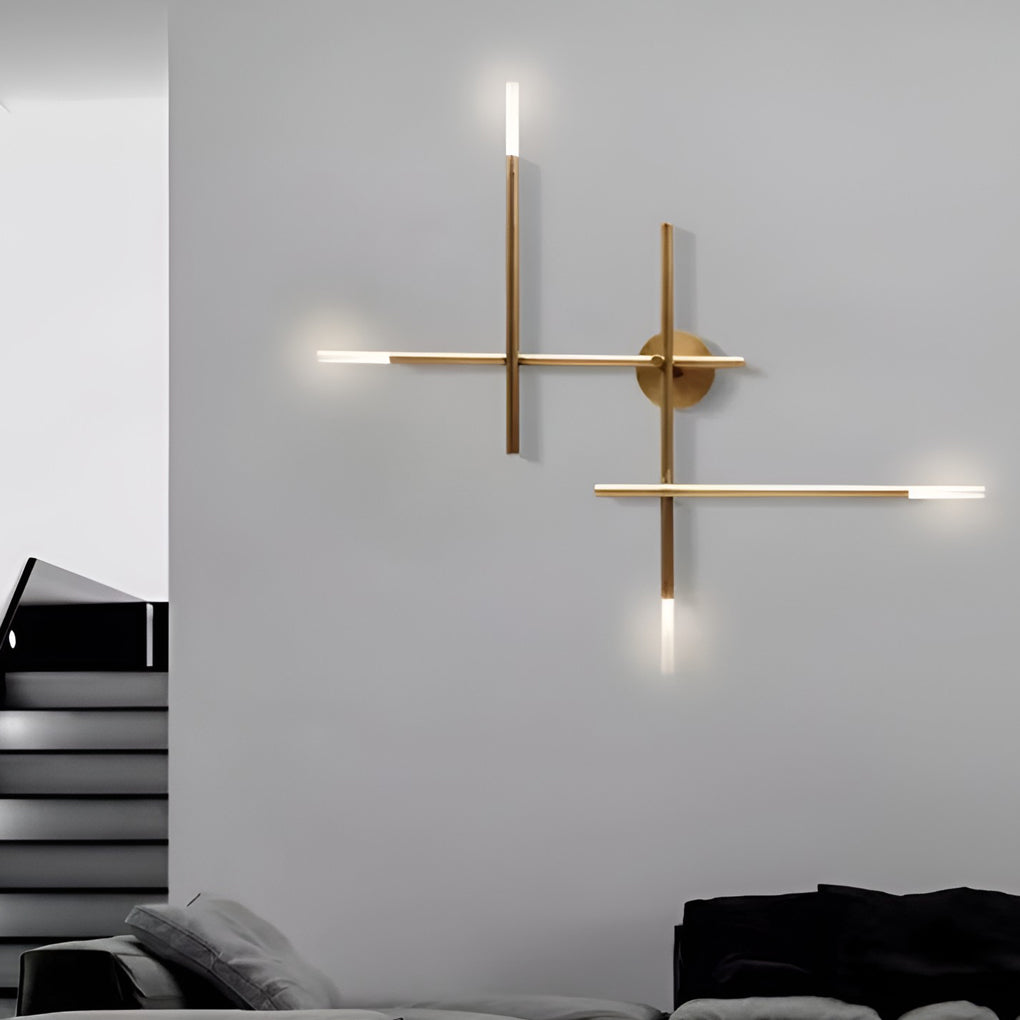 Modern Geometric Strip LED Wall Lamp Contemporary Minimalist Sconce Lighting