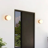 Modern Geometric Travertine Stone Wall Sconce Light for Bedside and Hallway