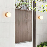 Modern Geometric Travertine Stone Wall Sconce Light for Bedside and Hallway