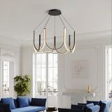 Modern Geometric U Shaped LED Pendant Light for Contemporary Dining and Living Spaces