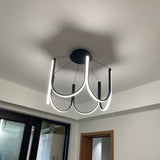 Modern Geometric U Shaped LED Pendant Light for Contemporary Dining and Living Spaces