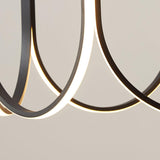Modern Geometric U Shaped LED Pendant Light for Contemporary Dining and Living Spaces