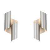 Modern Geometric Up and Down Wall Light Fixture Symmetrical Sconce Set of 2