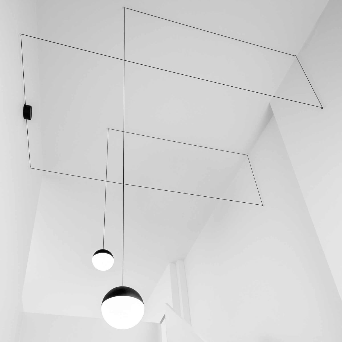 Modern GeoWeave Geometric LED Pendant Light with Adjustable Cable for Minimalist Interiors