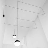 Modern GeoWeave Geometric LED Pendant Light with Adjustable Cable for Minimalist Interiors