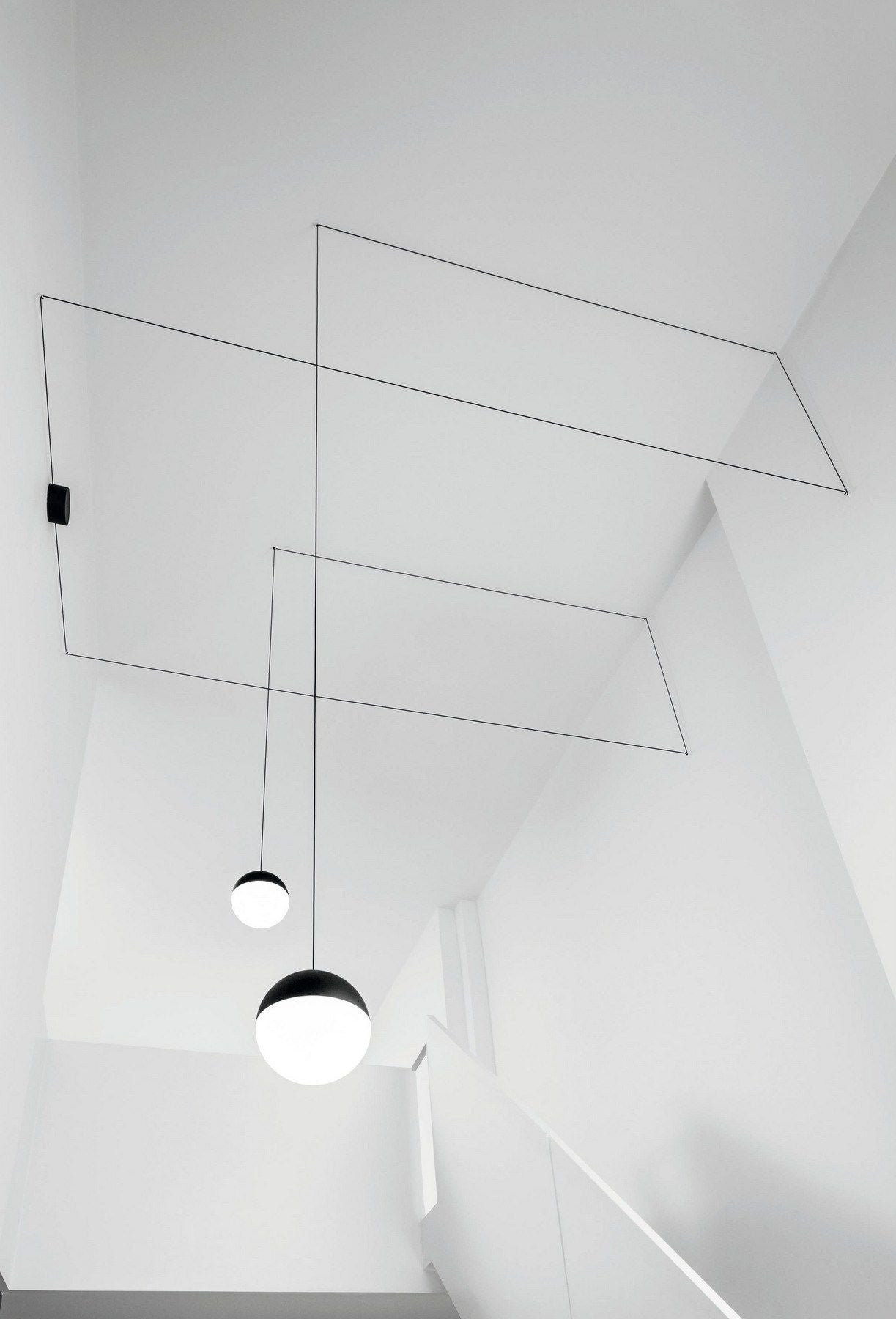 Modern GeoWeave Geometric LED Pendant Light with Adjustable Cable for Minimalist Interiors