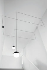 Modern GeoWeave Geometric LED Pendant Light with Adjustable Cable for Minimalist Interiors